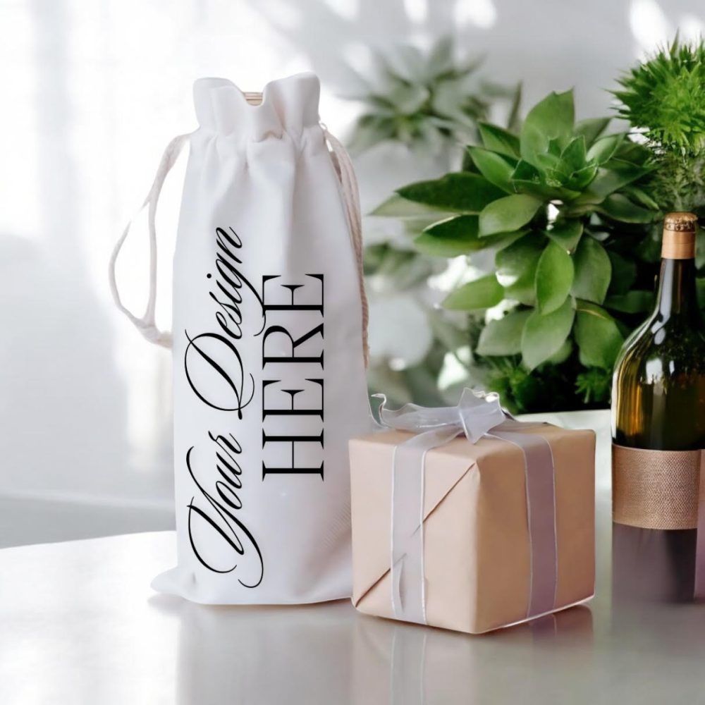 Your Design Here Wine Bag